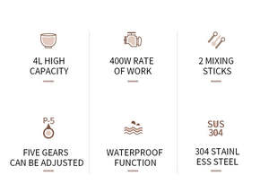 LOVFE Time Fashionable and Latest 5535 Motor 400W 5 Vitesses High Efficient Egg Shaker for Beautiful Housewife - Product Image 6