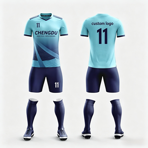 Camiseta <span class=keywords><strong>de</strong></span> Fútbol Personalizada con Logotipo <span class=keywords><strong>de</strong></span> <span class=keywords><strong>Equipo</strong></span>, Sin Pedido Mínimo, Nombre y Número Personalizados - Product Image 1