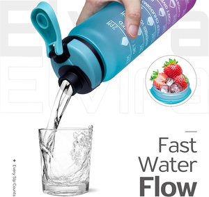 Upstyle Bpa 무료 Hydrate 플라스틱 Tritan 물병 동기 부여 피트니스 병 사용자 정의 - Product Image 3