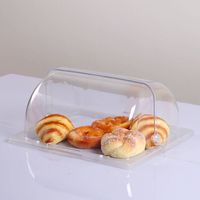 Couverture de panier à gâteau en polycarbonate pour l'affichage de service alimentaire Équipement essentiel pour l'attrait visuel dans l'industrie alimentaire