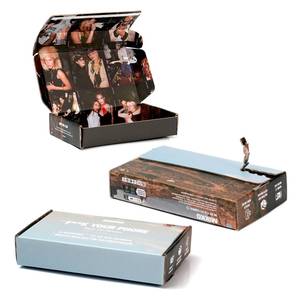 Vente en gros boîte en carton pliable recyclable pour expédition boîtes d'expédition d'emballage en carton ondulé avec logo personnalisé - Product Image 2