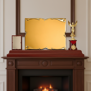 SUBLIMAZ 230x180mm Parchment Gold Plate for <b>Trophies</b> Medals & <b>Plaques</b> - Product Image 3