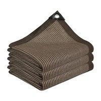 Voile d'ombrage rectangulaire d'extérieur anti-UV avec bords renforcés et œillets pour patio, jardin et piscine