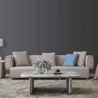 Ensemble de meubles modernes de salon, design élégant en tissu velours, mobilier de salon, nouvelle collection