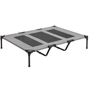 이동식 차양 차양이있는 휴대용 야외 애완 동물 개 캠핑 침대 텐트 제기 냉각 개 침대 - Product Image 4