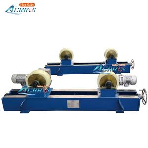 Réducteur de moulinet cycloïde diamètre 3000mm vis sans fin 5 tonnes rotateur de soudage de tuyau mécanique réglable avec rouleau en PU - Product Image 2