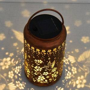 <b>Solar</b> DC Iron Outdoor Waterproof Hummingbird <b>Hanging</b> <b>Lantern</b> Courtyard Porch Garden Decoration Gift Lamp LED - Product Image 4