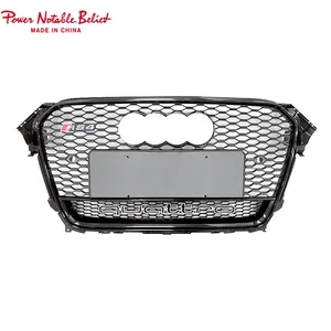 Front Bumper grill for Audi A4 B85 A4L center honeycomb mesh black grill for Audi B8.5 RS4 quattro style 2013-2015