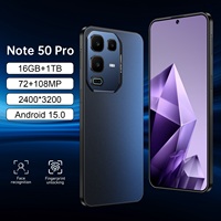 Penjualan Langsung Pabrik Smartphone Note50 Pro 5G Layar LED HD Kamera AI 108MP Ponsel Android Dukungan CDMA untuk Bahasa Spanyol Prancis