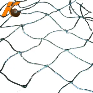 Factory black or oliver HDPE with steel wire cat protection safety balcony net anti bid netting