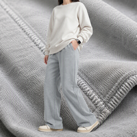 Pantalon décontracté unisexe 2025 en coton 100% pour l'hiver, coupe régulière, motif uni, taille 6XL, tissu 430g
