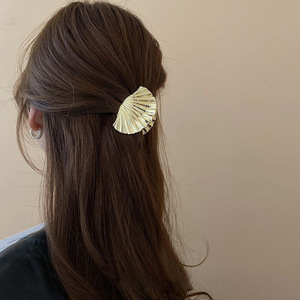 คลิปหนีบผมทรงหอยเชลล์มันวาวสุดสร้างสรรค์กิ๊บติดผมด้านหลังของศีรษะคลิปหนีบผมแฟชั่นแบบเฉพาะกลุ่มอุปกรณ์เสริมสำหรับผมผู้หญิง - Product Image 3