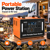 Stasiun Daya Portabel 4000W LiFePO4 Generator Panel Surya 4.6kWh/6.2kWh Gelombang Sinus Murni MPPT Cadangan Rumah RV Tipe C Senter