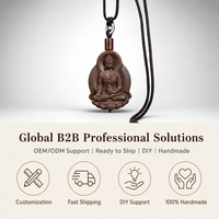 Collier d'encens au Borneol fait main, pendentif Bouddha de la Guérison, amulette naturelle aux herbes, OEM, marque privée, apaisement mental