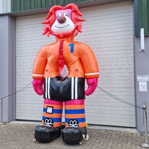 Mascotte géante gonflable imprimée en forme de léopard, en bâche PVC, personnage animalier gonflable pour la promotion d'événements sportifs de clubs de football - Product Image 6