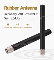 Antenne externe omnidirectionnelle verticale en caoutchouc pour routeur sans fil 2,4 GHz (2400-2500 MHz) BT BLE Wifi avec connecteur SMA droit