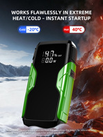 Démarreur de Voiture Portable et Chargeur d'Urgence 6400mAh 600A Courant de Pointe 80W pour Démarrage d'Urgence de Voitures et Camions