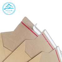 Enveloppes en papier kraft brun couché sur mesure A3 A4 A5 avec poignée en ruban pour cadeaux, emballage de vêtements, enveloppes photo, offset