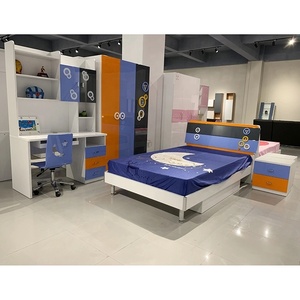 NOVA ALAD017-cama de lujo para niños, muebles de madera para jóvenes, cama de dibujos animados con armario de almacenamiento - Product Image 2