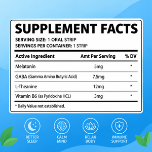 Tiras Orales para Dormir con Melatonina OEM ODM, Apoya el Ciclo Natural del Sueño y Ayuda a Regular el Ritmo Circadiano - Product Image 2