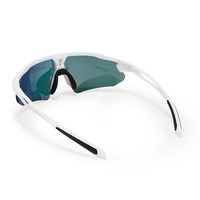 Haute qualité professionnel adulte compétition course course cyclisme lunettes sans fuite Anti-buée Protection UV bleu blanc or