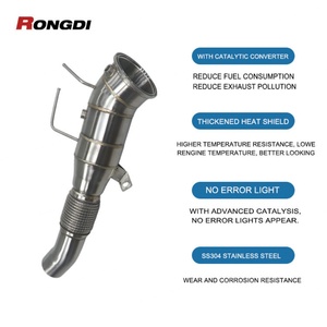 ท่อลงไอเสียสแตนเลส Gen3 B58 ขัดเงา หนา 1.5 มม. สำหรับ 240i 340i 440i 540i M340i G20 ปี 2017-2019 - Product Image 2