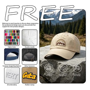 Custom High Quality Fishing Cap Color Yellow Printed Corduroy Bucket <b>Hat</b> - Product Image 2