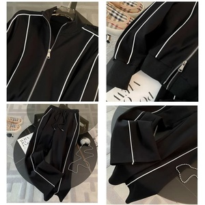 定制来样定做2025新款秋季躺椅运动锻炼运动服2件两件套运动服休闲连裤慢跑套装 - Product Image 4