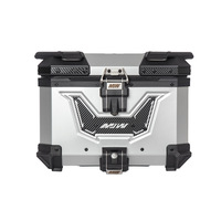 Boîte arrière en alliage d'aluminium à dégagement rapide Big Fiend avec anode argentée et verrouillage BM pour moto, scooter et véhicule électrique MJW45L55L