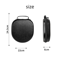 Voyage EVA casque mallette de rangement universel en cuir organisateur eva casque pochette sac Eva casque étui de transport avec fermeture éclair