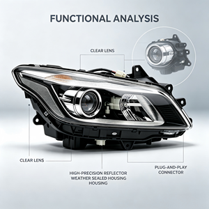 ไฟหน้าคุณภาพสูงด้านซ้ายสำหรับ <span class=keywords><strong>Honda</strong></span> <span class=keywords><strong>City</strong></span> <span class=keywords><strong>ปี</strong></span> 2009 2010 2011 2012 <span class=keywords><strong>2013</strong></span> 2014 GM2 GM3 ชุดไฟหน้า OEM 33150-TM0-H01 - Product Image 4