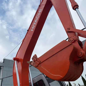 Excavadora Hitachi EX120 de 12 toneladas usada, excavadora hidráulica original japonesa sobre orugas, buenas condiciones, bajas horas de trabajo para la construcción - Product Image 3