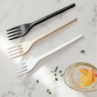 Fourchette et cuillère jetables biodégradables Greenday en CPLA de qualité alimentaire, couverts en PLA de 6 pouces/6,5 pouces, couleur personnalisée pour pique-nique