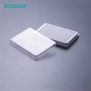 Plaque de culture cellulaire stérilisée EO haute transparence 96 puits béchers <span class=keywords><strong>ELISA</strong></span> 96 trous avec emballage individuel pour la microbiologie - Product Image 1
