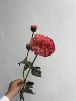 Harga grosir bunga buatan bunga Dahlia sutra bunga dekorasi Dahlia berkualitas tinggi untuk dekorasi pernikahan