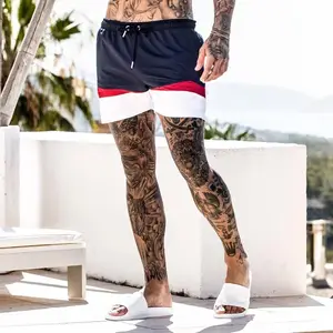 2020 New Design Men Swimwear Beach Shorts Polyester Trunks Custom Mens Swim Shorts