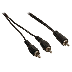 Cable de audio Rca macho a 2x Rca macho de 5 m negro - Product Image 1