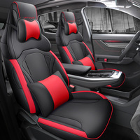 Housse de siège de voiture en cuir respirant sur mesure pour 5 places, toutes saisons, pour Chery Jetour Saint