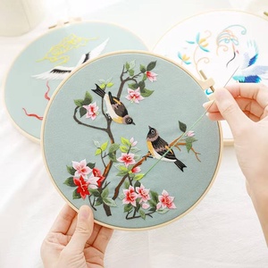 Hot Selling Embroidery for Adults Beginners Starter Cross Stitch Kit with Flower Pattern Stamped - Product Image 1