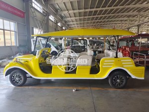 Navette électrique classique 8 places avec moteur 5KW et batterie au lithium, style voiturette de golf rétro, pour le transport dans les sites touristiques - Product Image 6