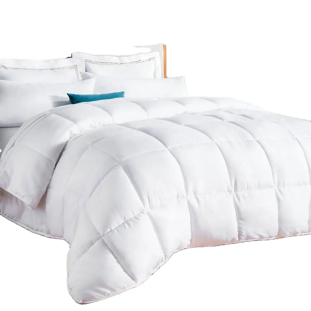 Alternative Quilted Comforter All-season Reversible Hypoallergenic Cotton Downproof Fabric Winter Duvet
