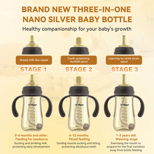 Biberón de alimentación <span class=keywords><strong>para</strong></span> bebés con diseño personalizado, mango antideslizante, boca ancha, libre de BPA, de PP, <span class=keywords><strong>para</strong></span> bebés. - Product Image 6