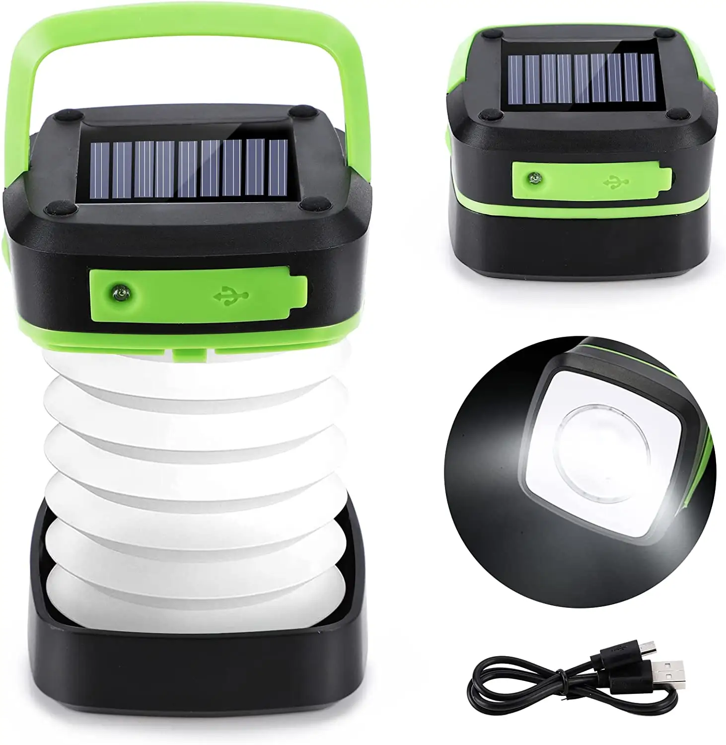 Lampes solaires Led télescopiques de Camping en plein air, Rechargeable par Usb, nouvelle énergie d'urgence, lampe solaire de Camping avec 3 Modes