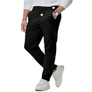 Pantalon de sport pour homme style safari, imperméable, coupe-vent, respirant, en polyester/coton, poids moyen, délavé clair, teint uni - Product Image 3
