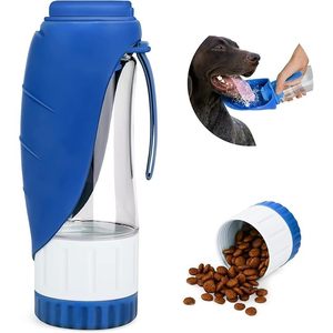 Kind Durable Portable 1L Plastic Dog <b>Hydration</b> <b>Bladder</b> 3 in 1 Outdoor Pet Feeding with 125g Food Storage - Product Image 5
