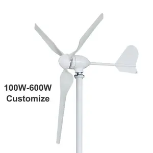 Casa pequeno preço da turbina eólica, 100w 200w 300w 400w 1kw turbina eólica 24v 48v sistema de turbina eólica