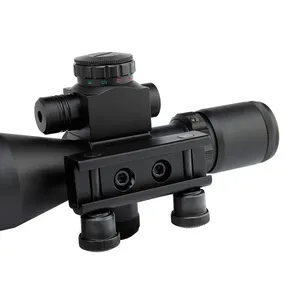 Compact 2.5-10x40 Red Green Illuminated Scope With Red Laser Combo Sight