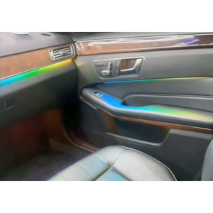 W212 64 couleurs, éclairage ambiant arc-en-ciel coloré, mise à niveau pour Mercedes-Benz Classe E 2010 - 2015, accessoires d'éclairage LED intérieur - Product Image 2