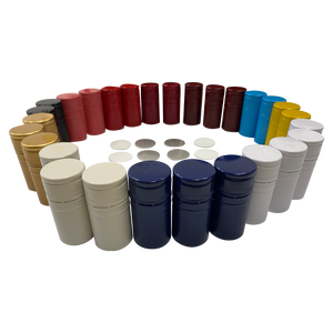 Topack Advanced Grauer 30*60mm Aluminium-Schraubverschluss für Weinflaschen mit Individuellem Logo und PE-Einlage - Product Image 4