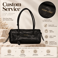Sac fourre-tout noir en PU pour femme, collection automne 2026, grande capacité, avec fermeture éclair, sac à bandoulière pour le travail, le shopping et l'usage quotidien, logo personnalisé
